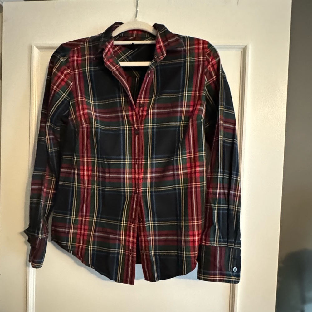 Plaid j.Crew button down shirt